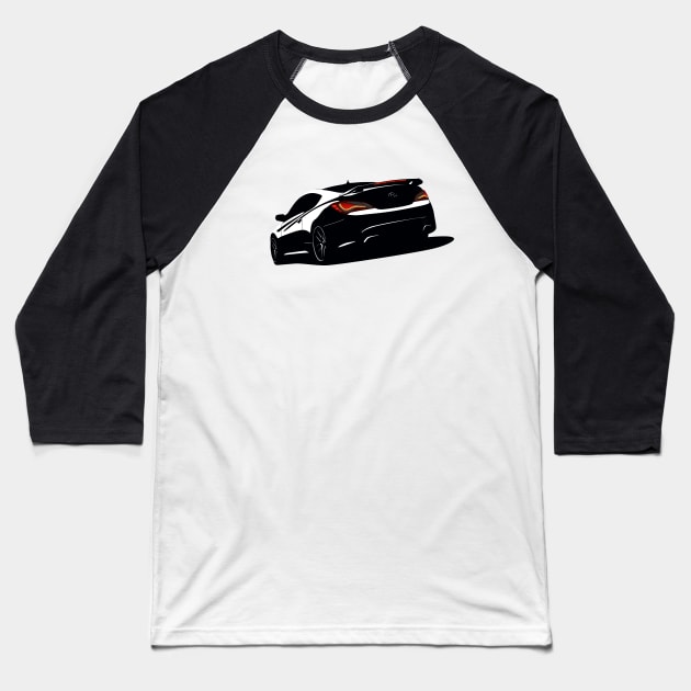 Genesis Coupe Baseball T-Shirt by AutomotiveArt